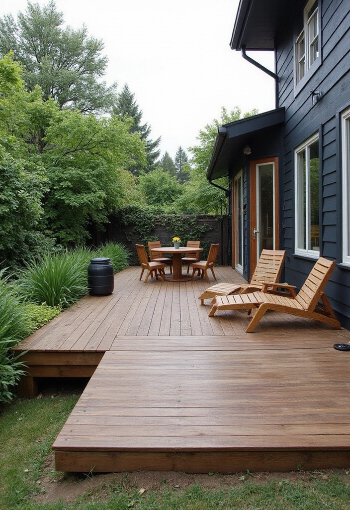 21 Beautiful Decks Ideas for Outdoor Living - 12. Sustainable Deck with Recycled Materials