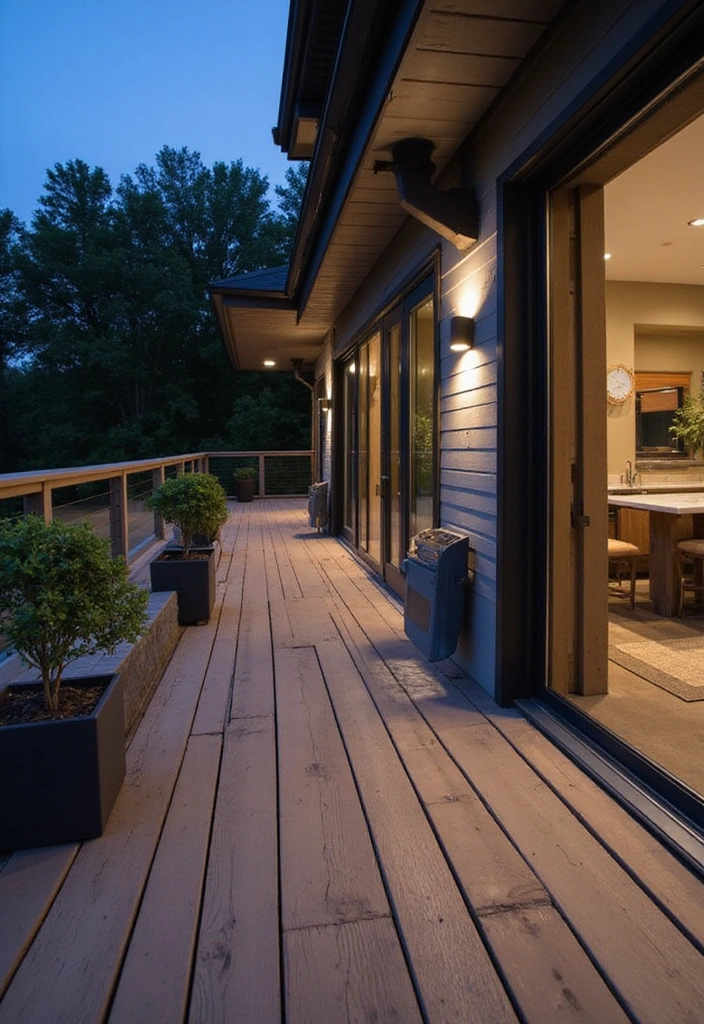 21 Beautiful Decks Ideas for Outdoor Living - 16. Smart Deck with Technology Integration