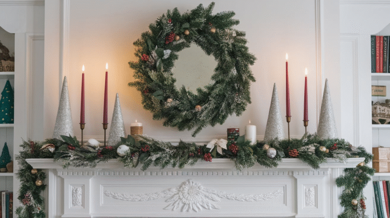 24 Christmas Mantle Decor Ideas