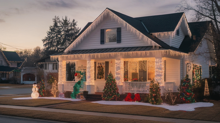 24 Christmas Lights Outside Ideas