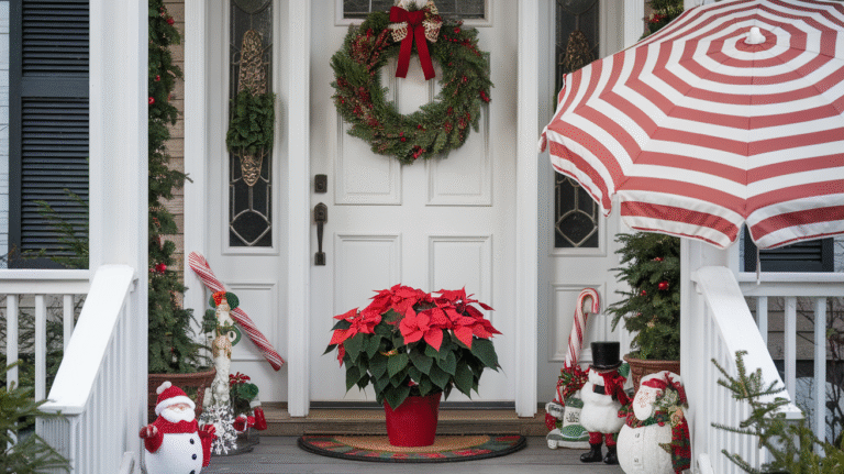 23 Christmas Front Porch Decor Ideas