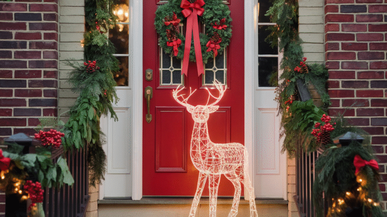 21 Front Door Christmas Decorations Ideas