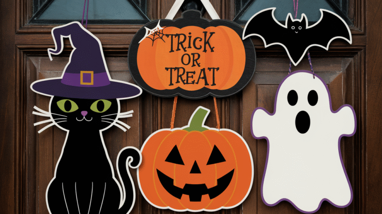 19 Halloween Door Hangers Ideas