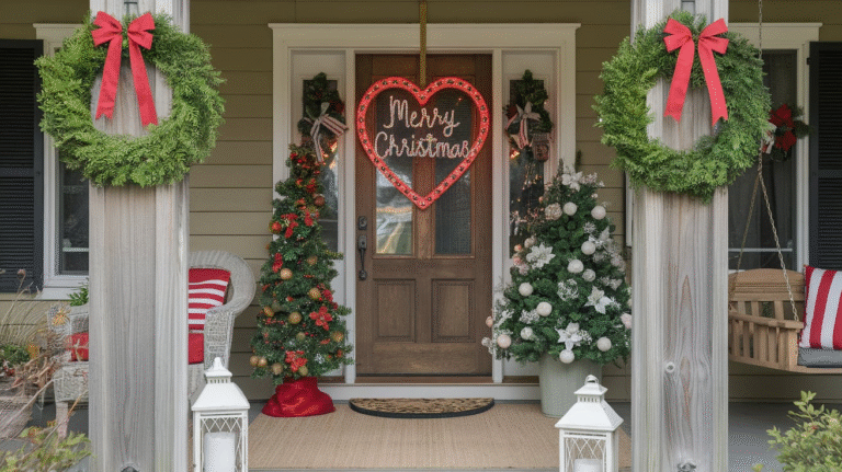 25 Front Porch Christmas Decor Ideas