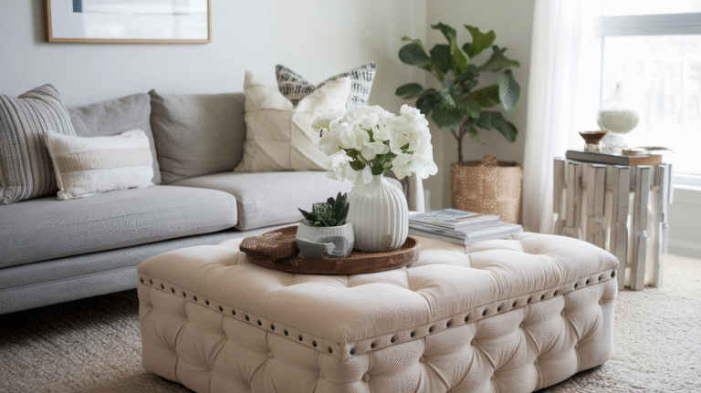 27 Ottoman Coffee Table Ideas