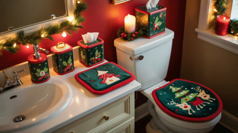 22 Christmas Bathroom Set Ideas