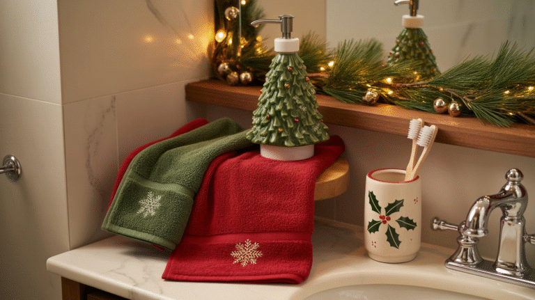 20 Christmas Bathroom Accessories Ideas