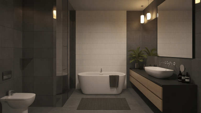 21 Dark Modern Bathroom Ideas