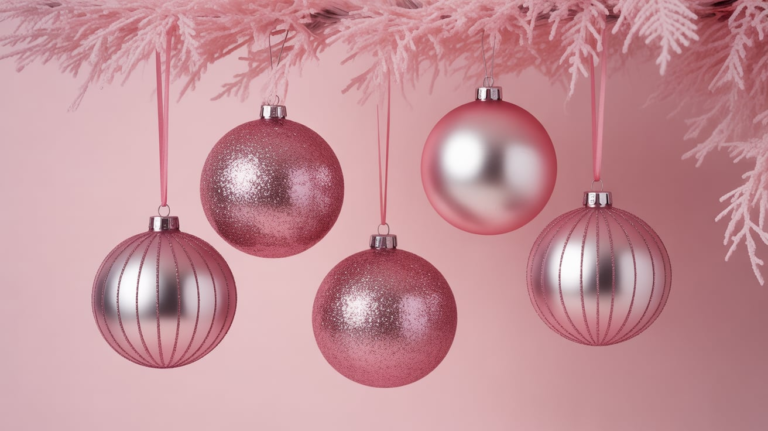 24 Pink Christmas Ornaments Ideas