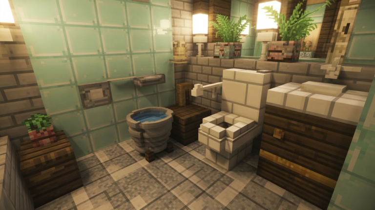 19 Minecraft Bathroom Ideas