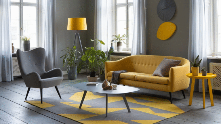 32 Stylish Yellow and Grey Living Room Ideas
