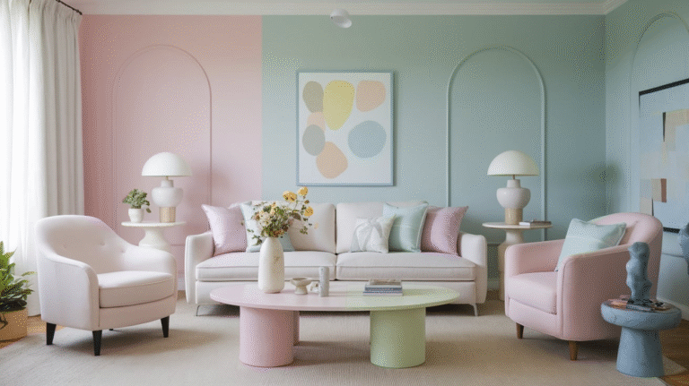 28 Pastel Color Living Room Ideas